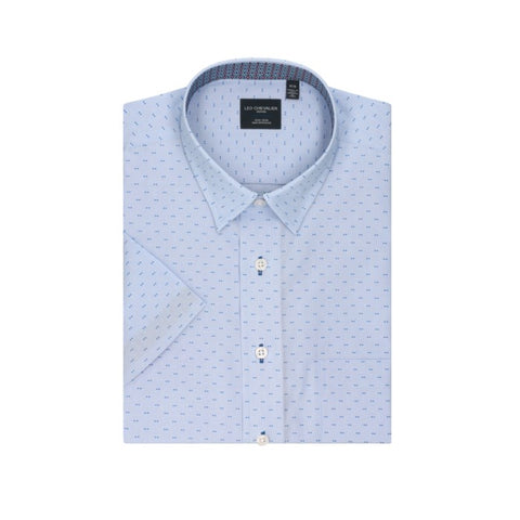 Leo Chevalier - Short Sleeve Shirt - Casual Fit - 100% Cotton - Non-iron - Big and Tall - 620353/QT