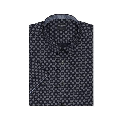 Leo Chevalier - Short Sleeve Shirt - Casual Fit - 100% Cotton Non-iron - 620363