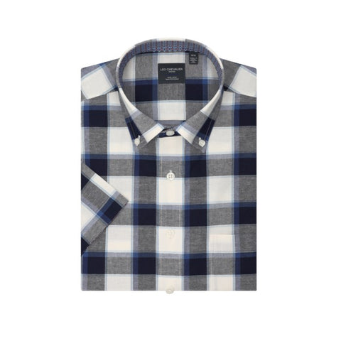 Leo Chevalier - Short Sleeve Shirt - Casual Fit - 100% Cotton Non-iron - 620384 Clearance