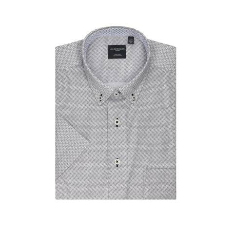 Leo Chevalier - Short Sleeve Shirt - Casual Fit - 100% Cotton Knit - Non-iron - 620396