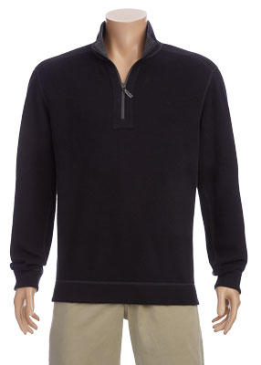 Tommy Bahama - Reversible - Flipshore Half Zip Sweater - Cotton Blend - Available in 5 Colours - ST225423