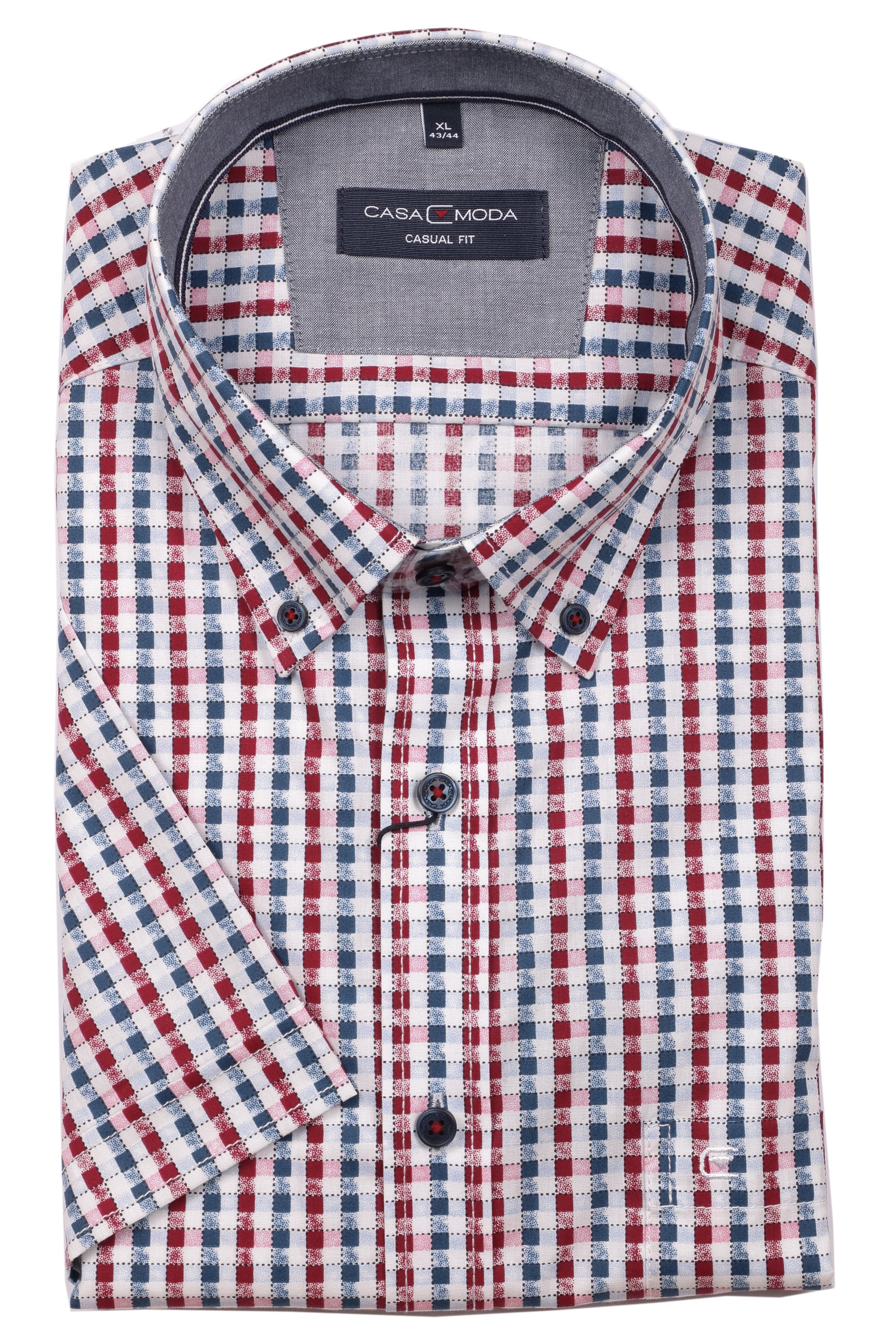 Casa Moda - Short Sleeve Cotton Shirt - Modern Casual Fit - 903348000 