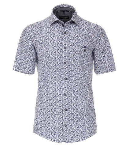 Casa Moda -  Short Sleeve Cotton Shirt - Modern Casual Fit - 903353500