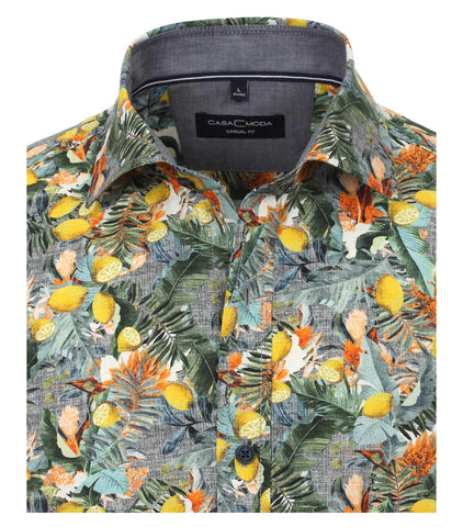 Casa Moda -  Short Sleeve Cotton Shirt - Modern Casual Fit - 913582600 Clearance