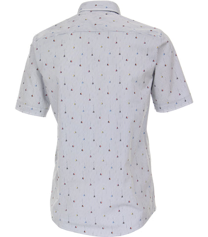 Casa Moda - Short Sleeve Cotton Shirt - Casual Fit - 923809600 Clearance