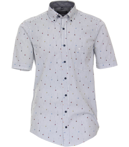 Casa Moda - Short Sleeve Cotton Shirt - Casual Fit - 923809600 Clearance