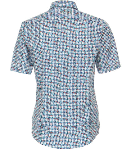 Casa Moda - Short Sleeve Cotton Shirt - Casual Fit - 923810200 Clearance