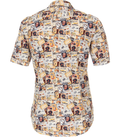 Casa Moda - Short Sleeve Cotton Shirt - Short Style - Casual Fit - 923814400 Clearance