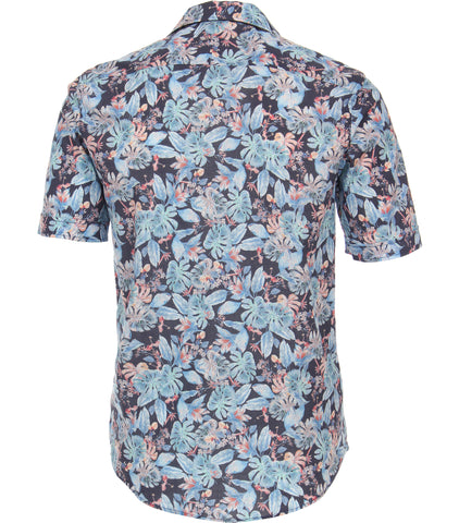Casa Moda - Short Sleeve Cotton Shirt - Casual Fit - Short Style - 923814600 Clearance