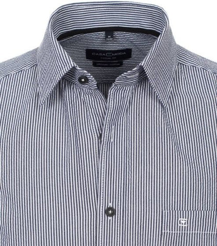 Casa Moda - Short Sleeve Organic Cotton Shirt - Casual Fit - 923846200 Clearance