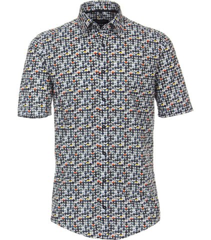 Casa Moda - Short Sleeve Organic Cotton Shirt - Casual Fit - 923846400 Clearance