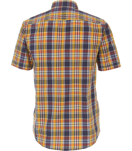 Casa Moda - Short Sleeve Organic Cotton Shirt - Casual Fit - 923846800 Clearance