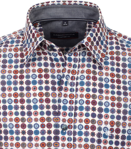 Casa Moda - Short Sleeve Cotton Shirt - Comfort Fit - 923867600