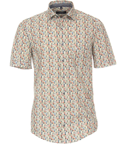 Casa Moda - Short Sleeve Cotton Shirt - Casual Fit - 923888100 Clearance