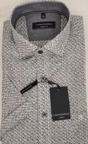 Casa Moda - Short Sleeve Cotton Shirt - Casual Fit - 923888300