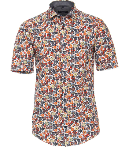 Casa Moda - Short Sleeve Cotton Shirt - Casual Fit - 923888500