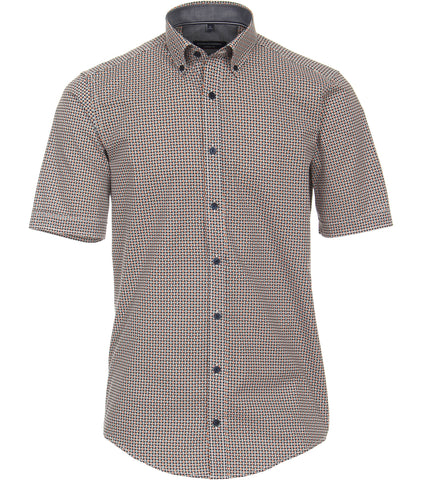 Casa Moda - Short Sleeve Cotton Shirt - Casual Fit - 923888700