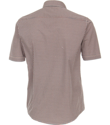 Casa Moda - Short Sleeve Cotton Shirt - Casual Fit - Sport Style - 923889100