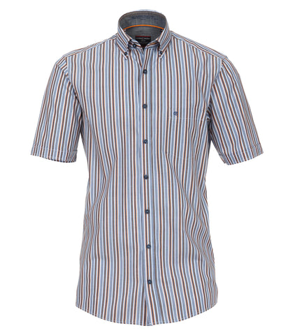 Casa Moda - Short Sleeve Cotton Shirt - Big and Tall - 982903200 Clearance