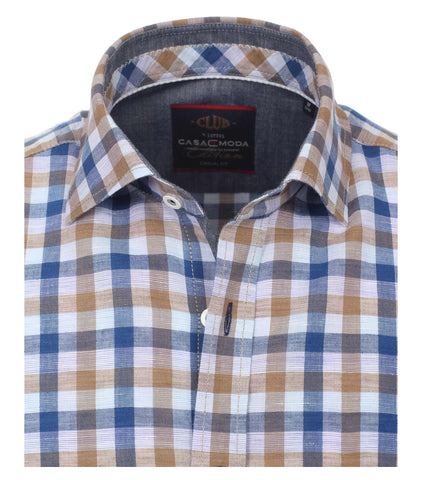 Casa Moda - Short Sleeve Cotton Shirt - Big and Tall   982904000 Clearance