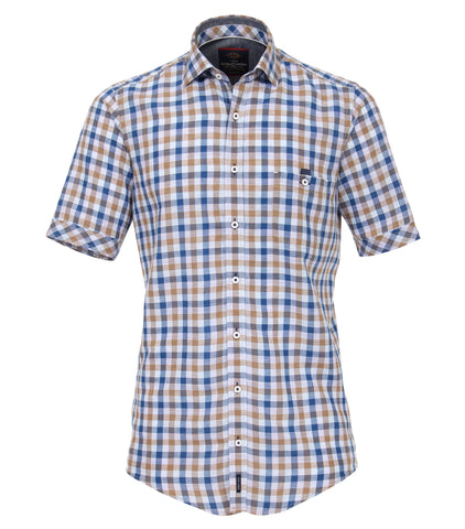 Casa Moda - Short Sleeve Cotton Shirt - Big and Tall   982904000 Clearance