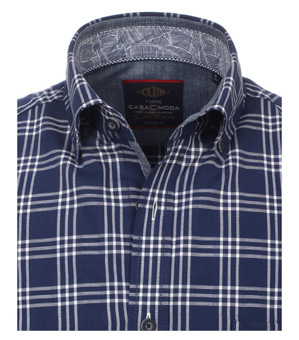 Casa Moda - Short Sleeve Cotton  Shirt  - Big and Tall - 982904400