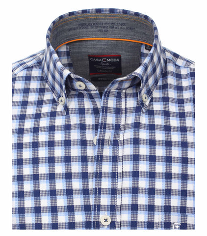 Casa Moda - Short Sleeve Cotton Shirt - Big and Tall  982905000 Clearance