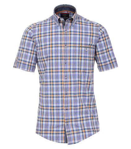 Casa Moda - Short Sleeve Cotton Shirt - Big and Tall - 982905900 - Clearance
