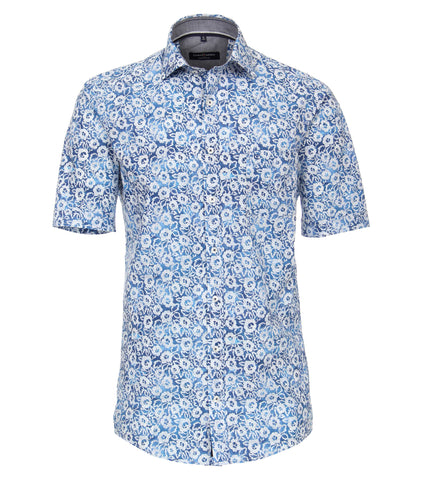 Casa Moda - Short Sleeve Cotton Shirt - Comfort Fit - 993119800