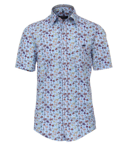 Casa Moda -  Short Sleeve Cotton Shirt - Modern Casual Fit - 993124800 Clearance