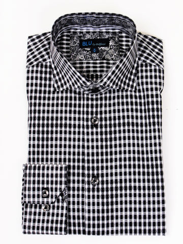 Blu - Long Sleeve Shirt - Shaped Fit - B-1649105 - Clearance