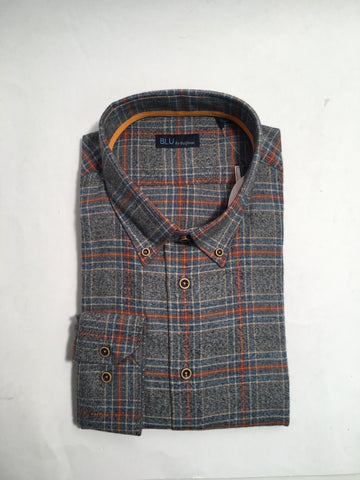 BLU  - Long Sleeve Shirt - Shaped Fit - B-2245654 Clearance