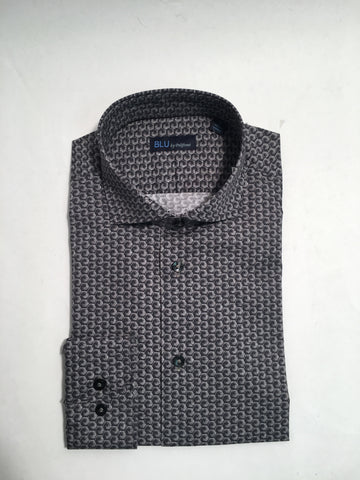 BLU  - Long Sleeve Shirt - Shaped Fit - B-2245662 Clearance