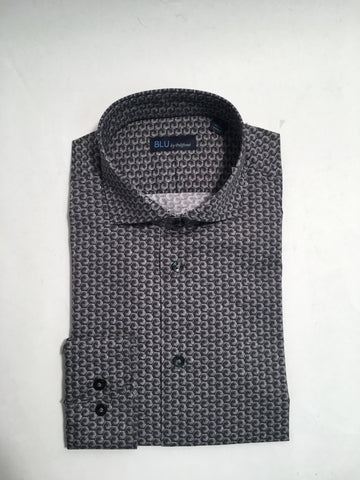 Blu  - Long Sleeve Shirt - Shaped Fit - B-2245662 Clearance