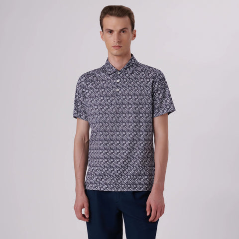 Bugatchi - Polo Shirt - Victor Floral Print OoohCotton Tech - 8 Way Stretch - Modern Fit - BF9161F79