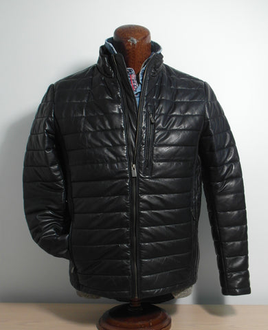 Regency by LaMarque - Double Collar Leather Jacket - CARTER Clearance