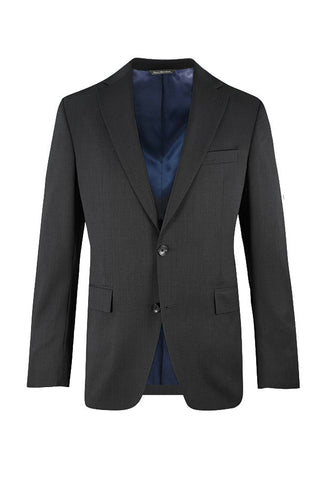 Jack Victor - Super 130s Wool Suit - CLASSIC FIT - Made In Canada - (Black, Charcoal, Mid Grey) -1