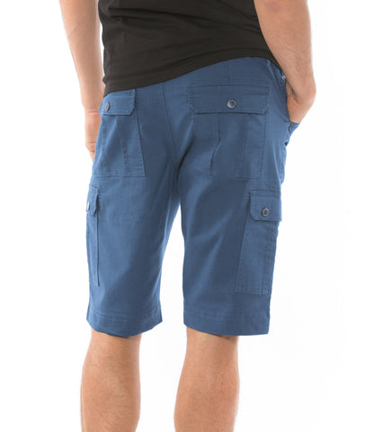 Lois - ENRIQUE - Stretch Cargo Shorts - Slub Twill - (Black, Grey, Navy, Federal Blue)