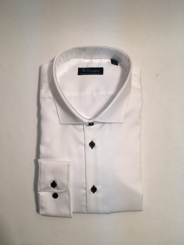 Blu  - Long Sleeve Shirt - Shaped Fit - G-2247736