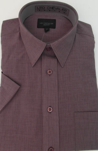 Leo Chevalier - Short Sleeve Shirt - Micro Polyester - Non Iron - 225056 - 2