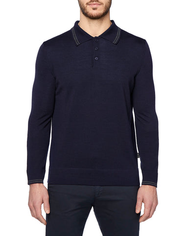 Horst - Polo Sweater - Long Sleeve - Wool Blend - HRSW212300