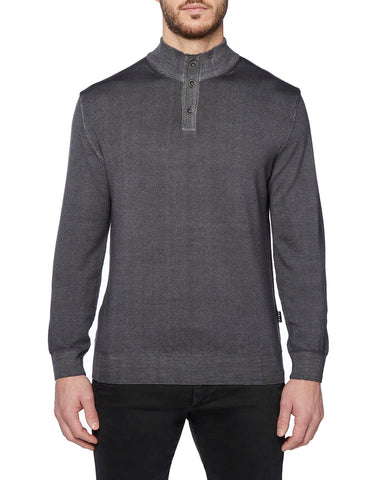 Horst - Sweater Mock Buttons - Long Sleeve - HRSW212309 Clearance