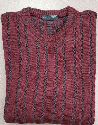 Horst - Cable Knit Crew Neck Sweater - Wool Blend - HRSW222303 Clearance
