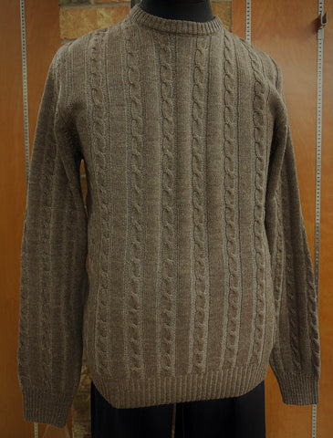 Horst - Cable Knit Crew Neck Sweater - Wool Blend - HRSW222303 Clearance