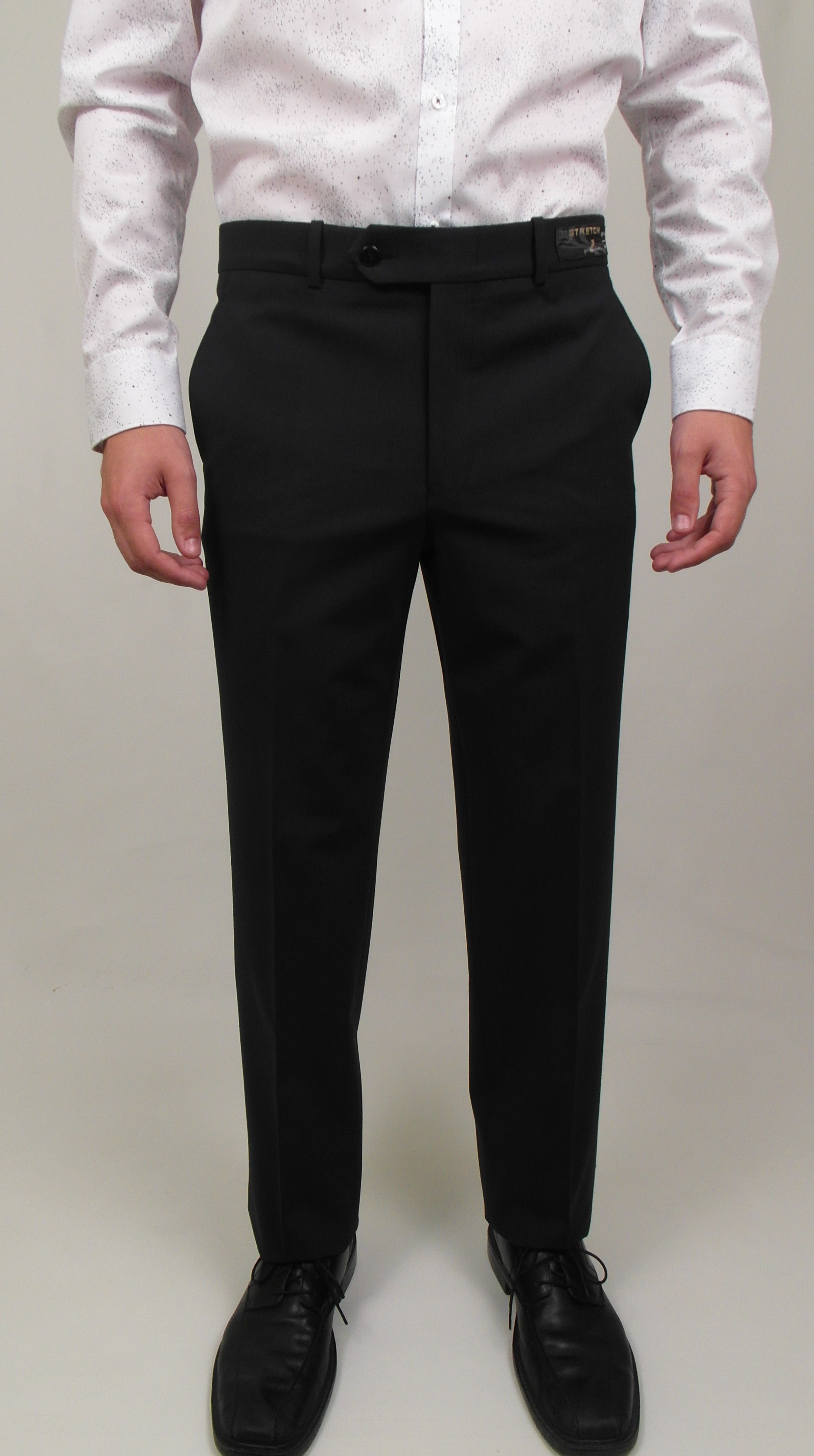 Recycled V-shaped Suit Pants Black