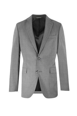 Jack Victor - Super 130s Wool Suit - MODERN FIT - Made In Canada - (Black, Charcoal, Mid Grey)