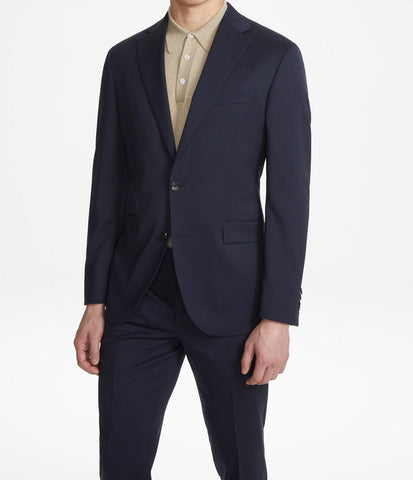 Jack Victor - Super 130s Wool Suit - Modern Fit - Made In Canada - (Navy, Blue)