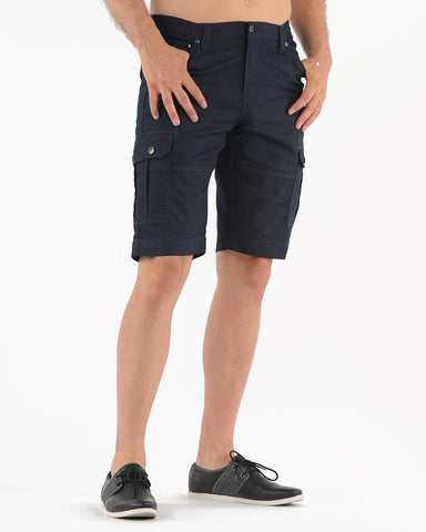 Lois - ENRIQUE - Stretch Cargo Shorts - Slub Twill - (Black, Grey, Navy, Federal Blue)