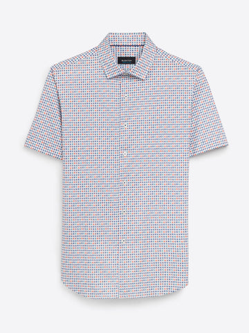 Bugatchi - Short Sleeve Shirt - OoohCotton Tech - 8 Way Stretch - Modern Fit - RF9011F40 Clearance