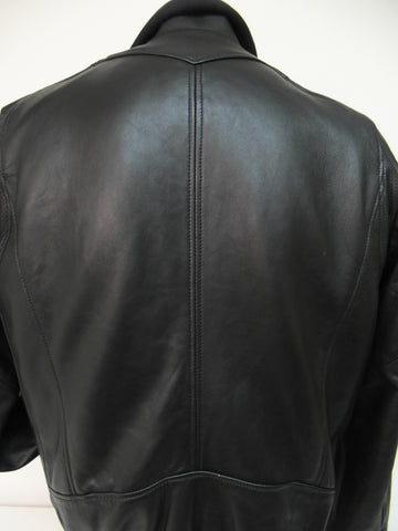Regency - Stand-up Collar Leather Jacket - JIM Clearance